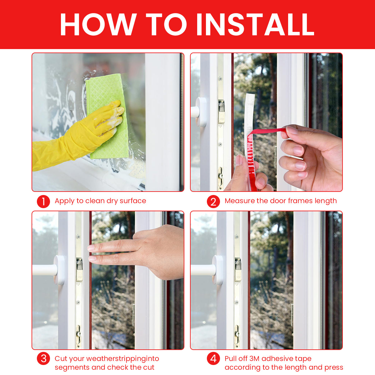HASTHIP 19.69ft Door Seal Strip Self Adhesive Door Frame Seal Strip Cushioning Hollow Out Door Seal Strip Cuttable Door Seal Strip Noise Reduction Door Frame Seal Strip, White HASTHIP 19.69ft Door Seal Strip Self Adhesive Door Frame Seal Strip Cushioning Hollow Out Door Seal Strip Cuttable Door Seal Strip Noise Reduction Door Frame Seal Strip, White